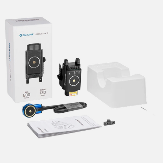 Baldr S Rail Mounted Light 800 Lumens Green Laser