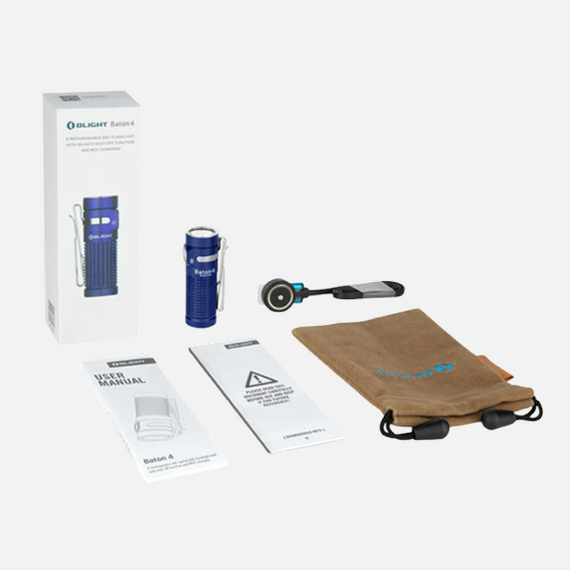 Baton 4 Powerful EDC Flashlight 1300 Lumens Blue