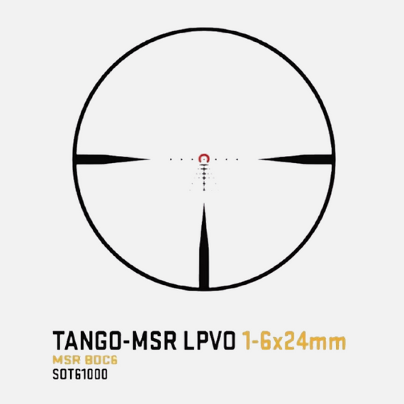 Sig Sauer TANGO MSR 1-6x24mm Scope SFP Illuminated Red BDC6 Reticle SOT61000 IR