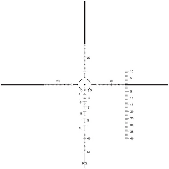 Rugged 3-9×40 R22 Reticle