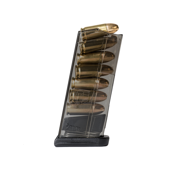 Carbon Smoke 7rd (9mm) mag for Glock 43