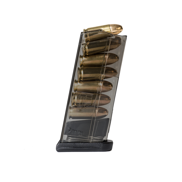 Carbon Smoke 7rd (9mm) mag for Glock 43