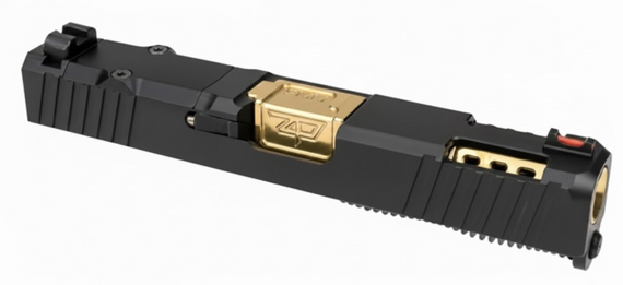 thumbnail image 2 of Glock OEM Match Grade Ported Barrel – Fits Glock 43/43x, 9mm Luger, Gold Tin Crowned, Stainless USA 2 of 6