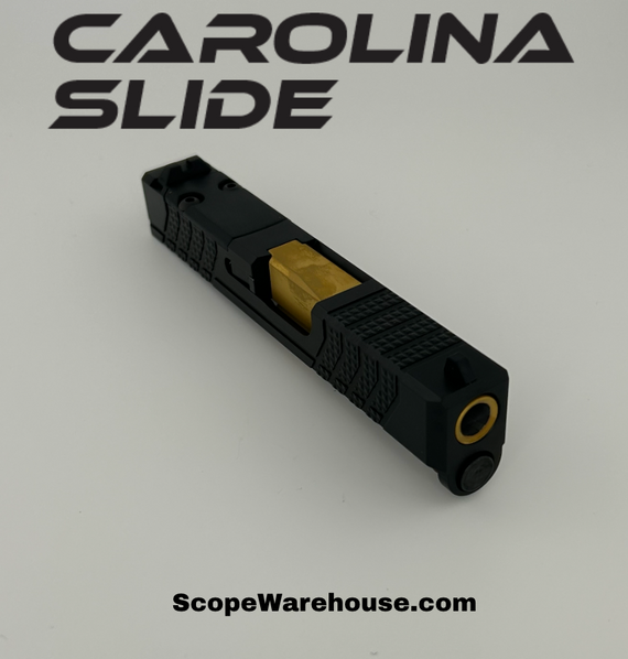 Carolina Slide 43X/43 Complete Upper Gold Barrel Textured Slide